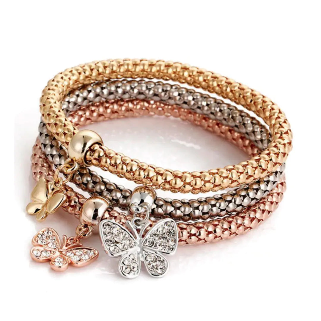 Love At First Site Bracelet Set- Butterfly