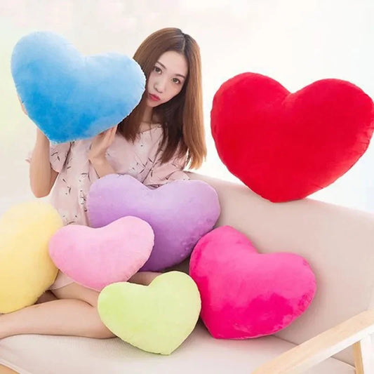 Love at First Sight Plush Heart-Shaped Pillow